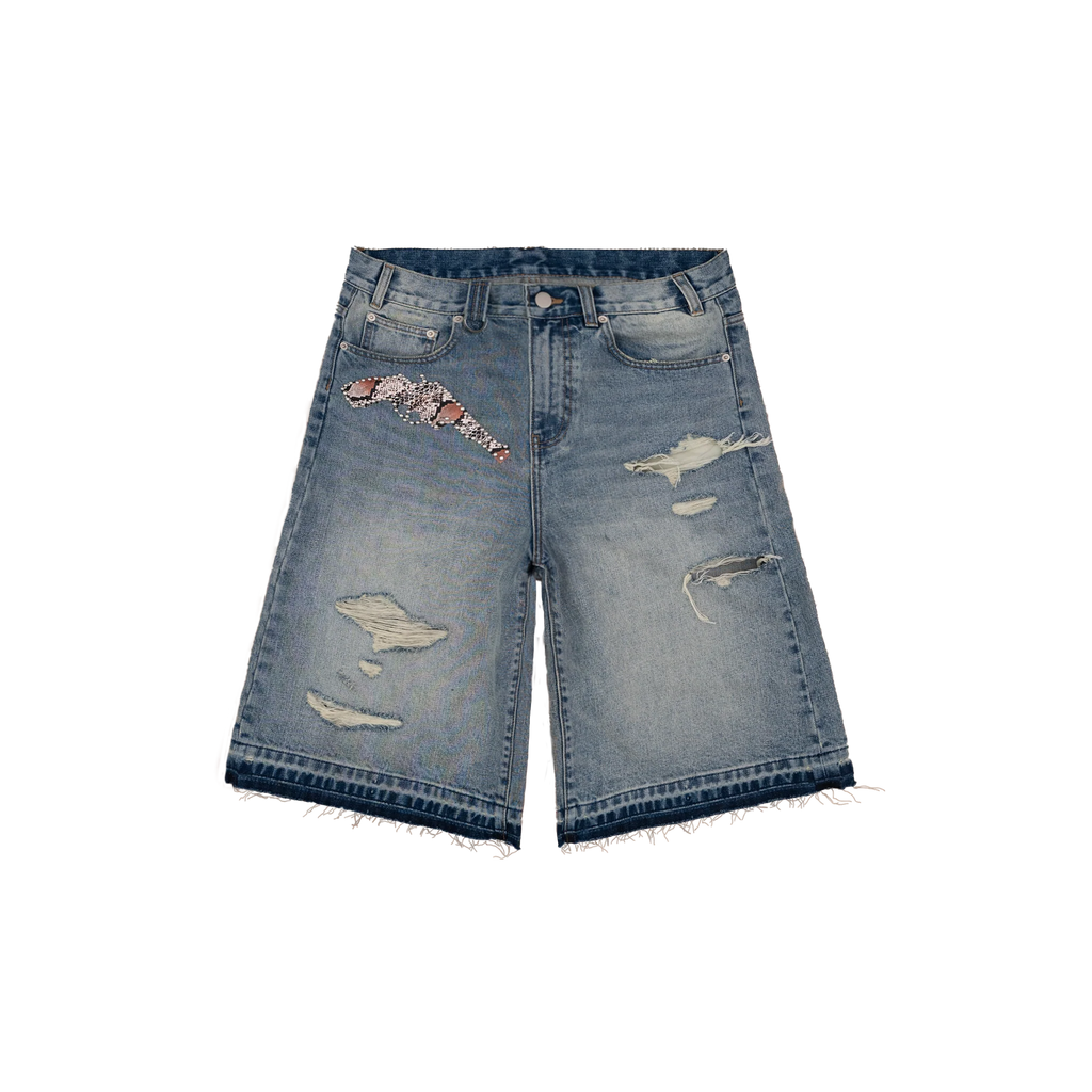 Vintage Blue Pistol Jorts