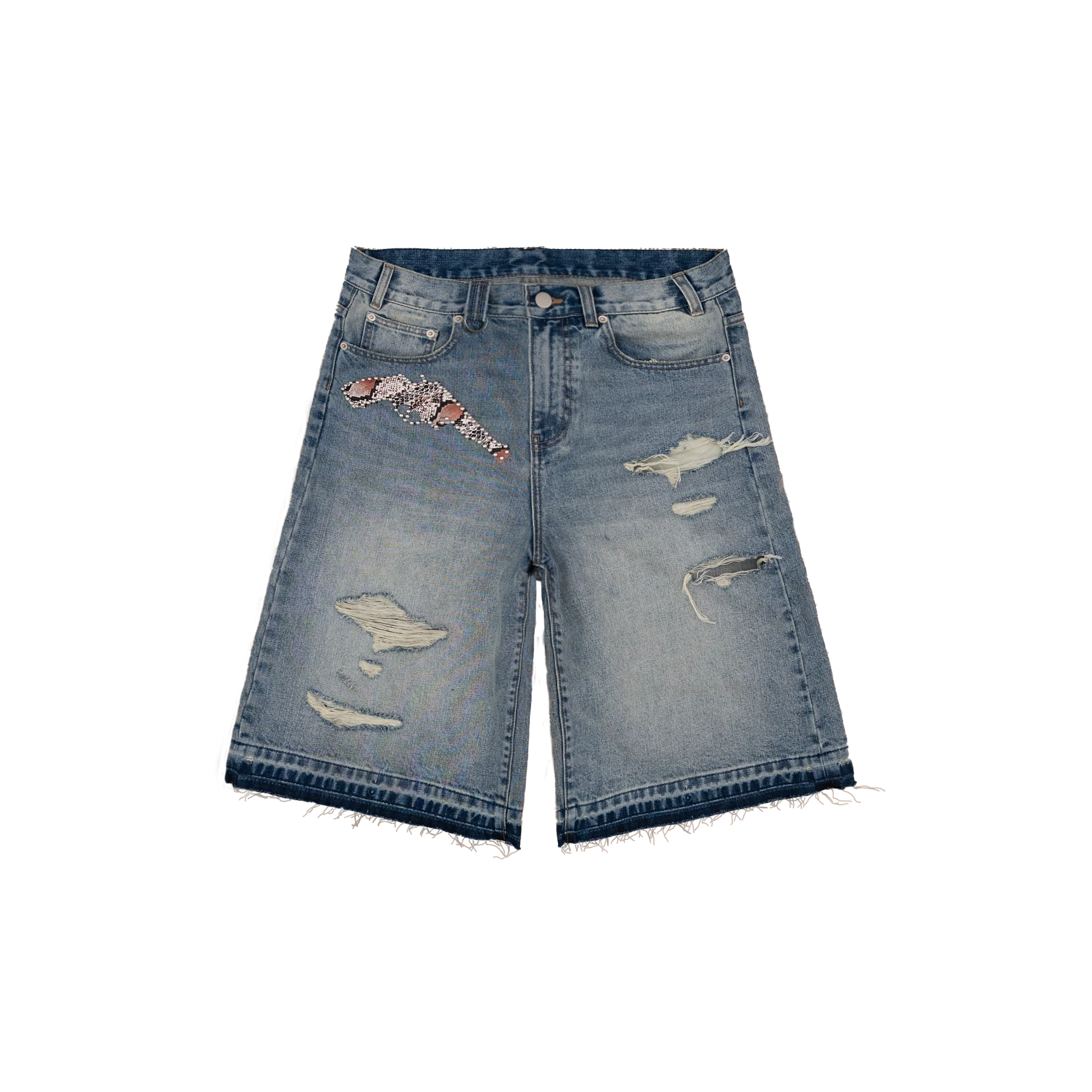 Vintage Blue Pistol Jorts