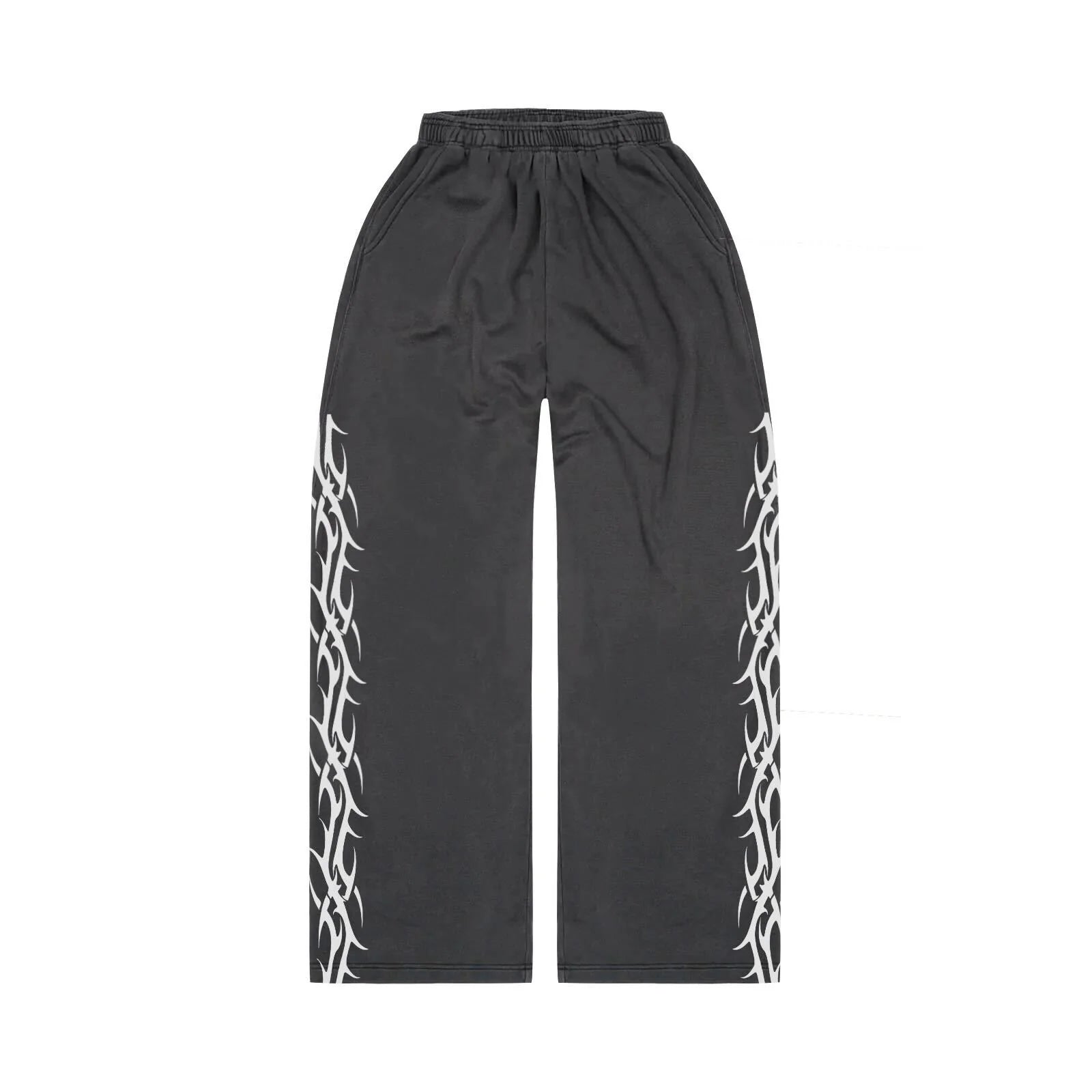 Vintage Black Tribal Baggy Sweatpants