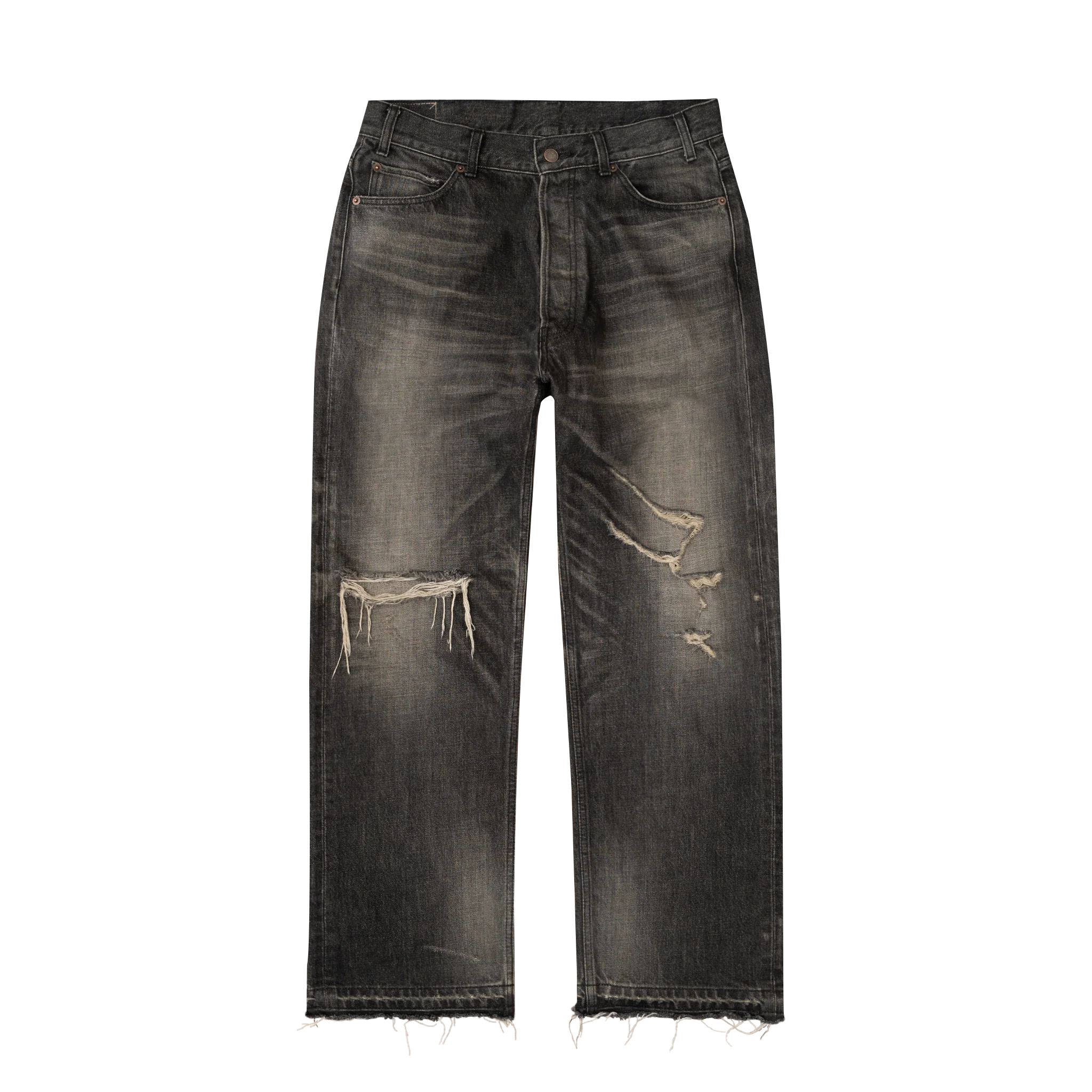 Vintage Black Thrashed Denim (UPGRADED)
