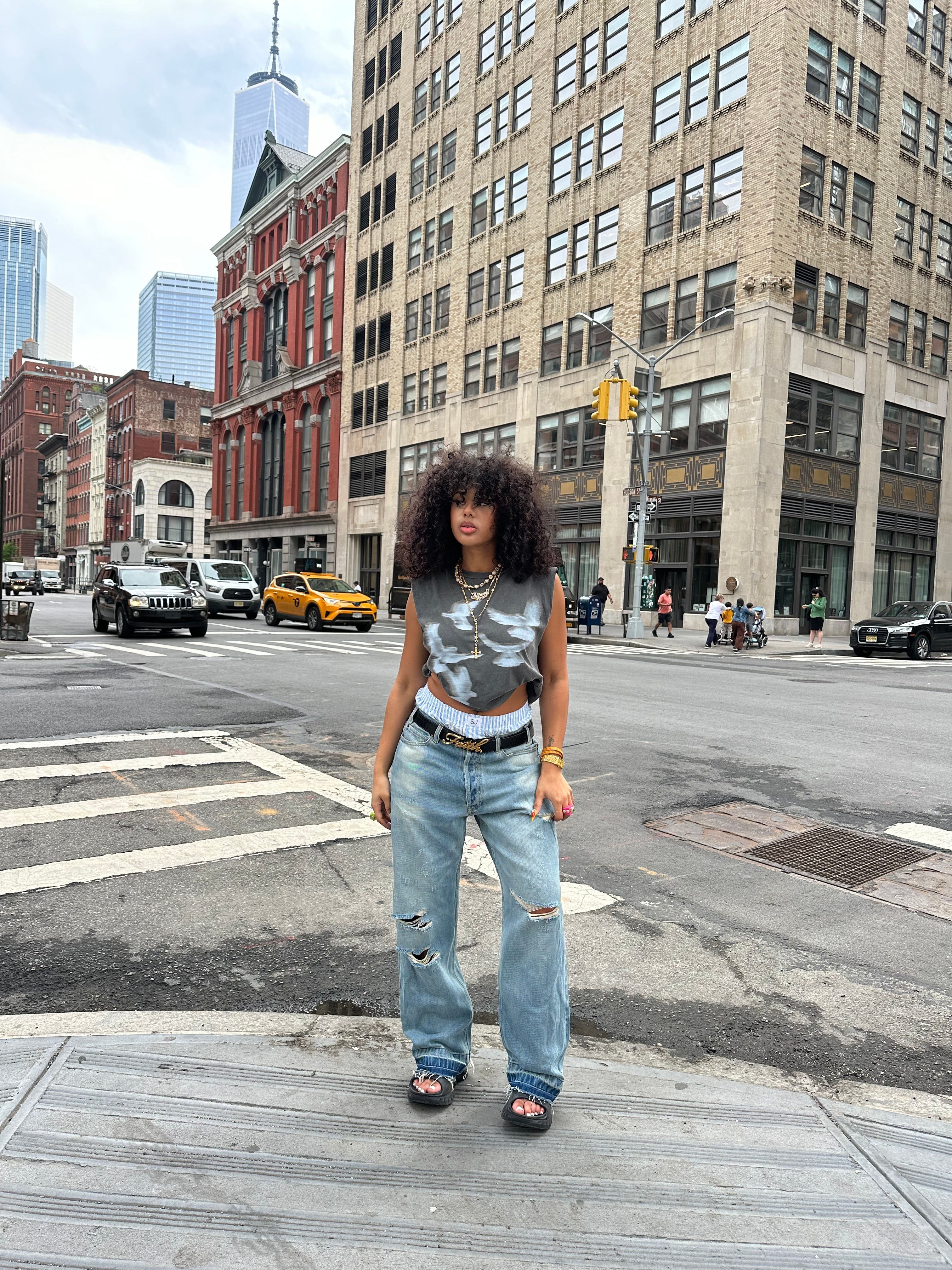 Thrashed Baggy Denim
