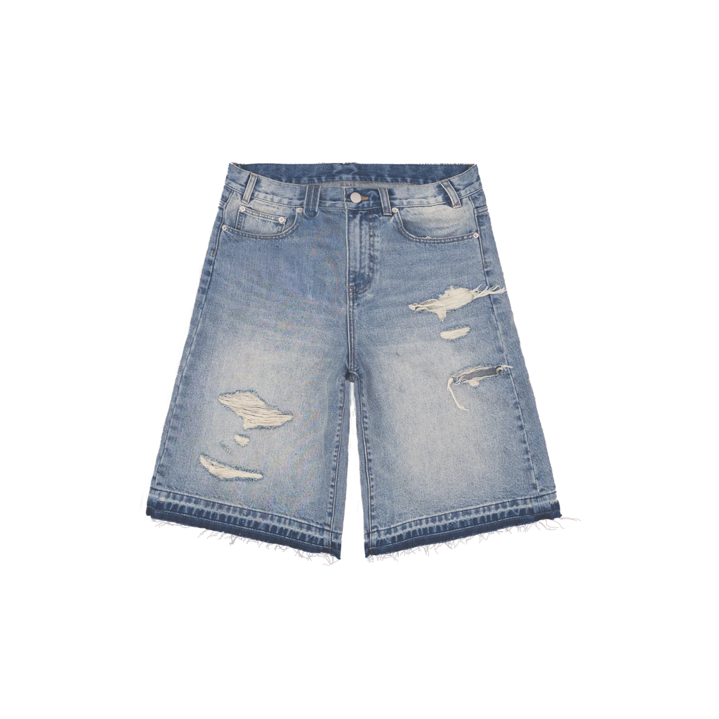 Vintage Thrashed Blue Jorts