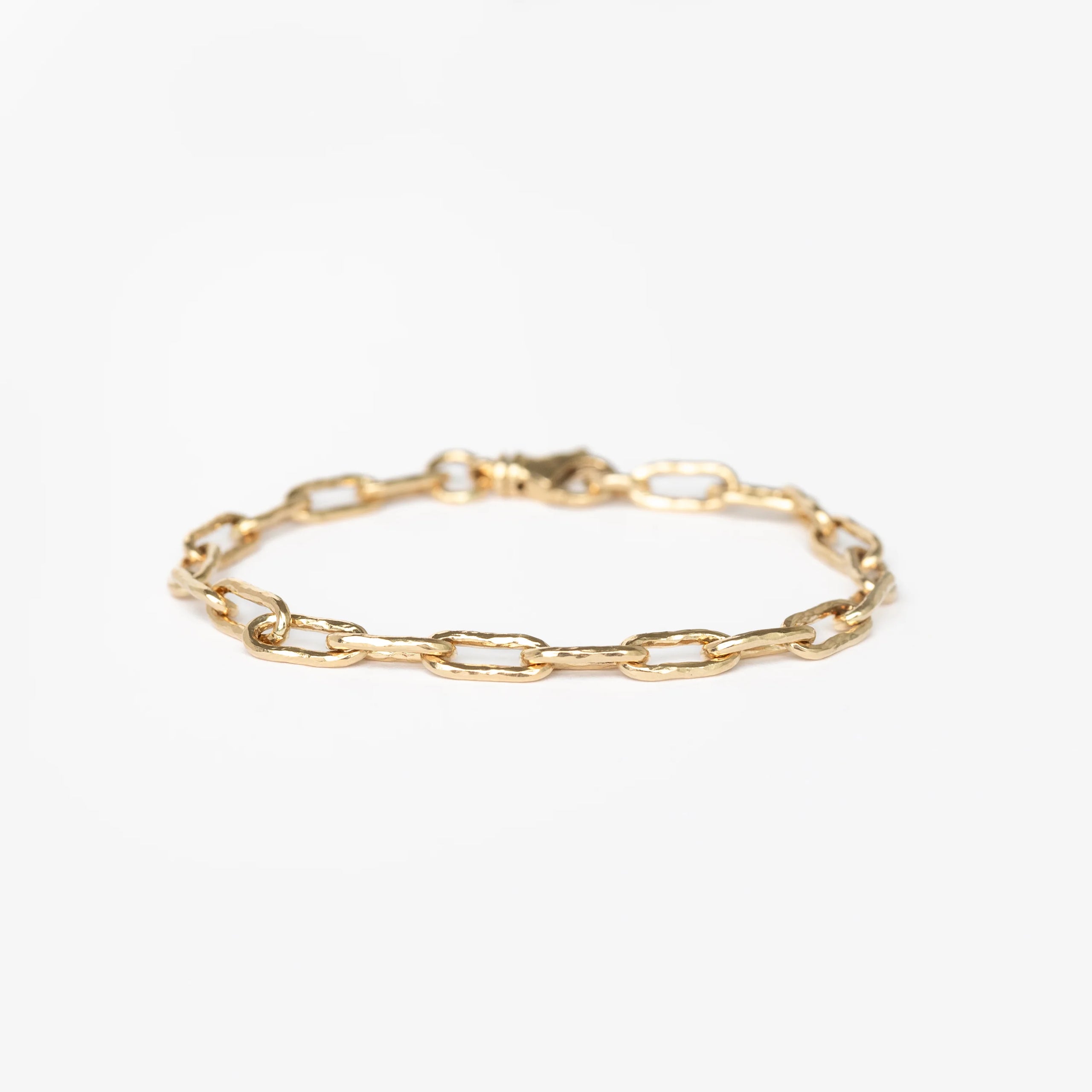 The Hammered Chain Link Bracelet