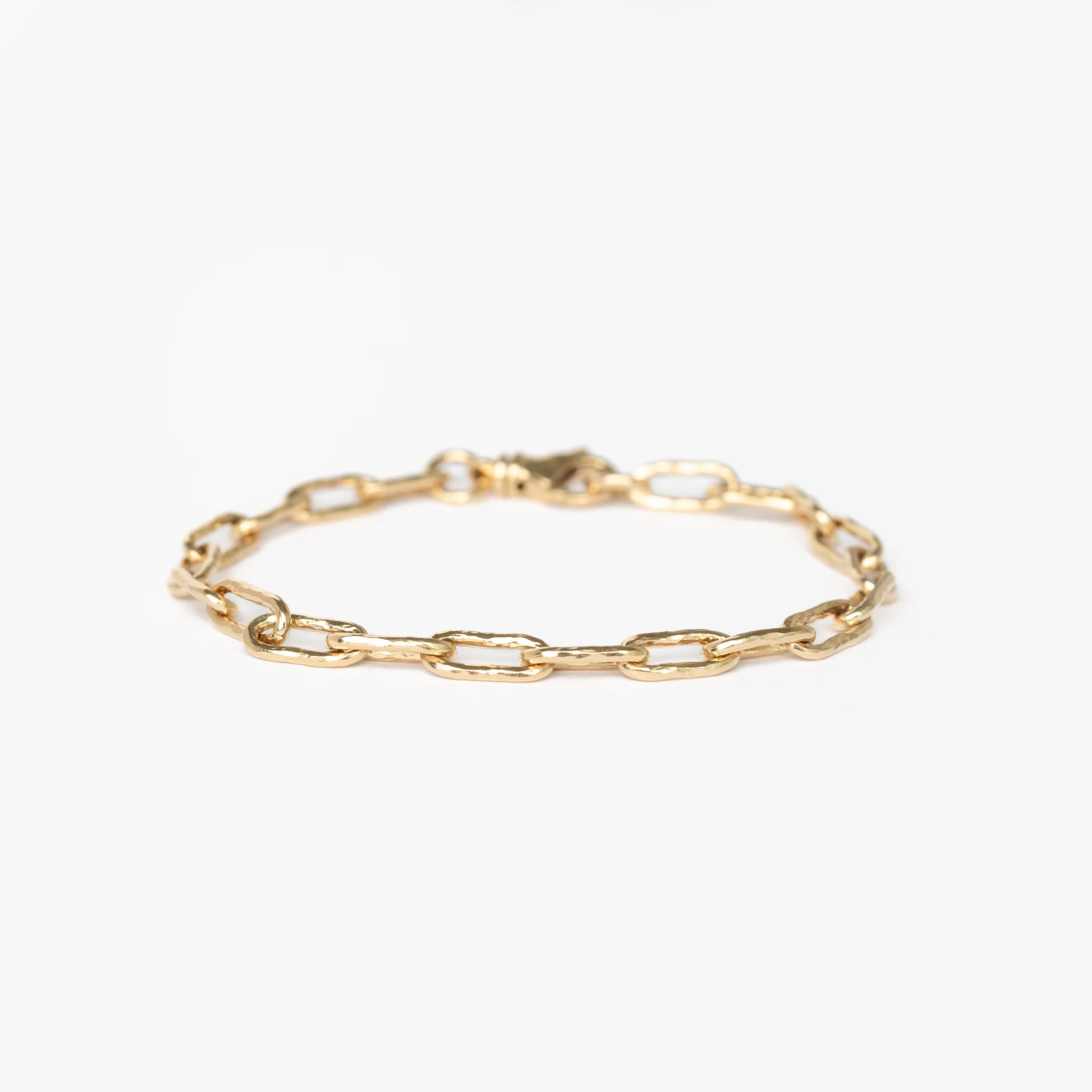The Hammered Chain Link Bracelet