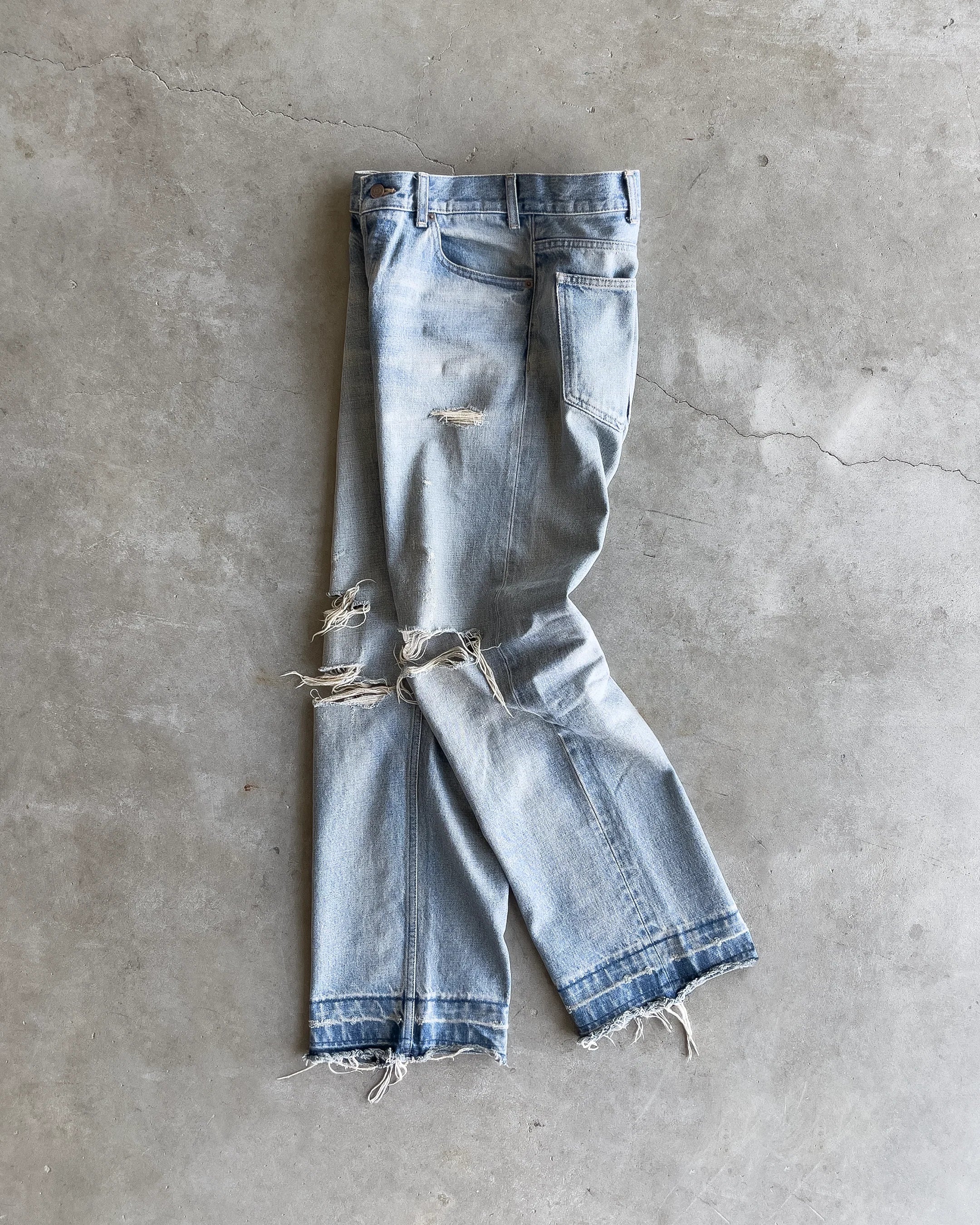 Vintage Blue Thrashed Denim (UPGRADED)