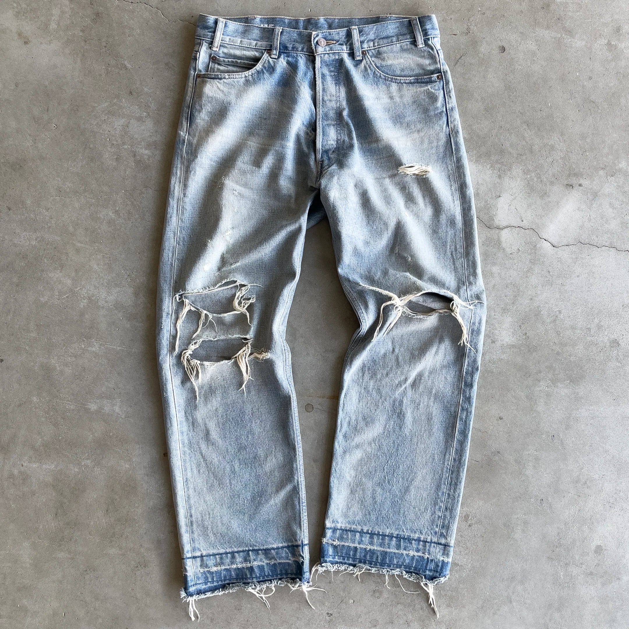 Vintage Blue Thrashed Denim (UPGRADED)