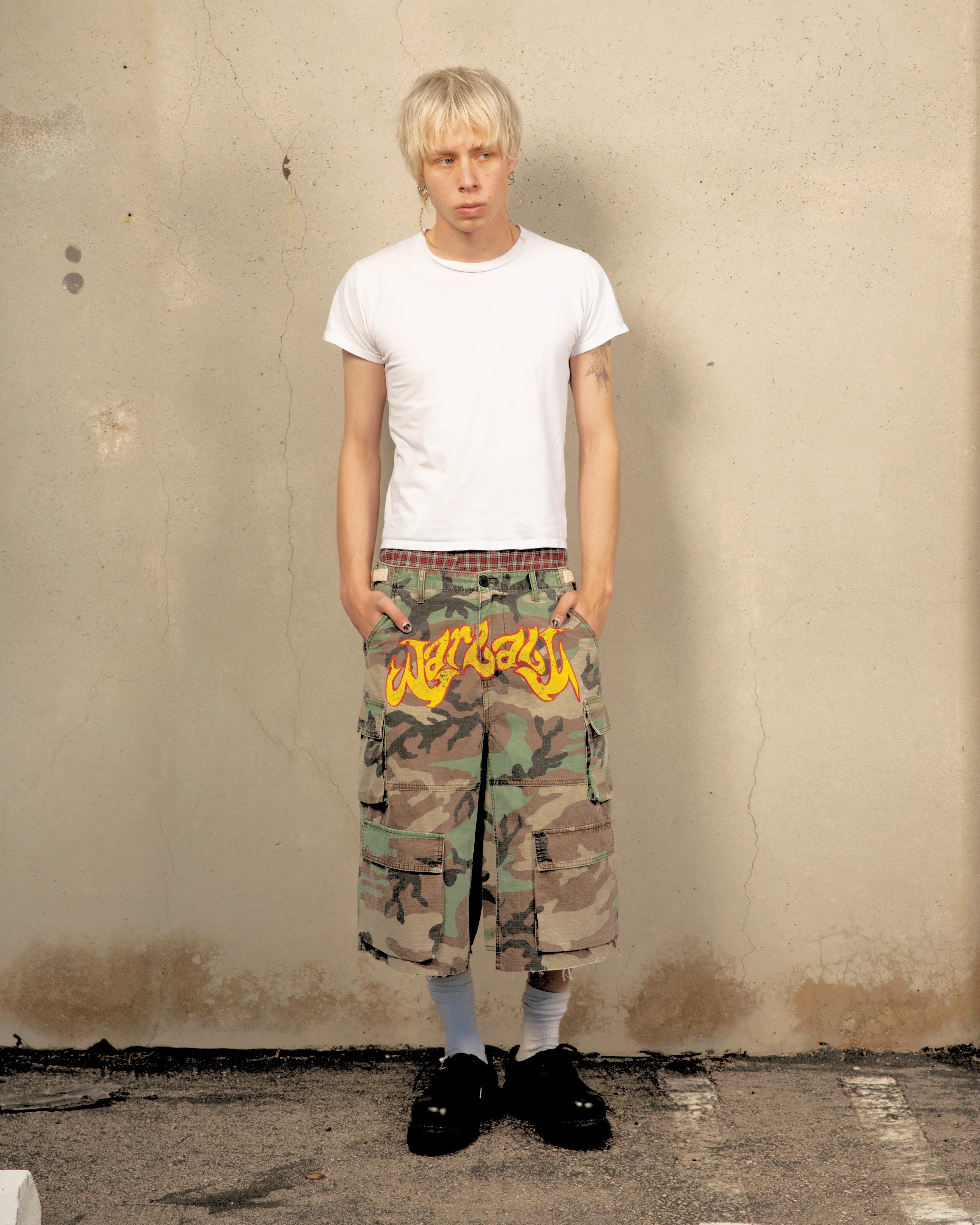War Baby Camo Cargo Shorts