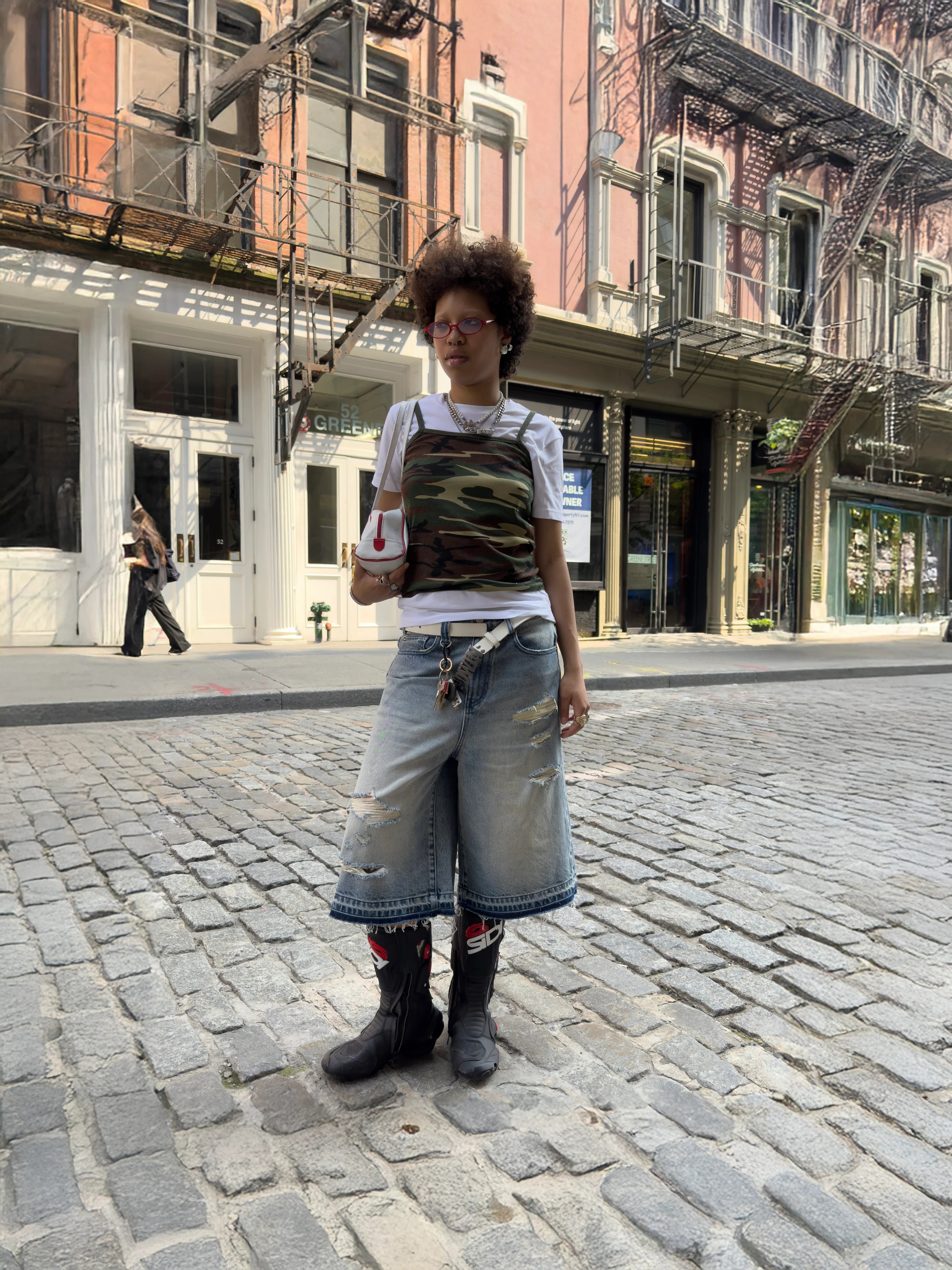 Vintage Thrashed Blue Jorts